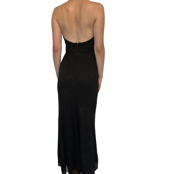 Vintage Gunne Sax Halter Long Formal Dress Cowl Neck Whimsigoth Size 7/8 - Picture 4 of 10